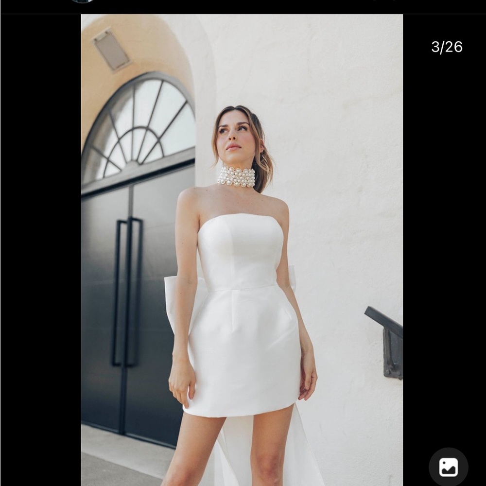 Untamed petals bride dress bow